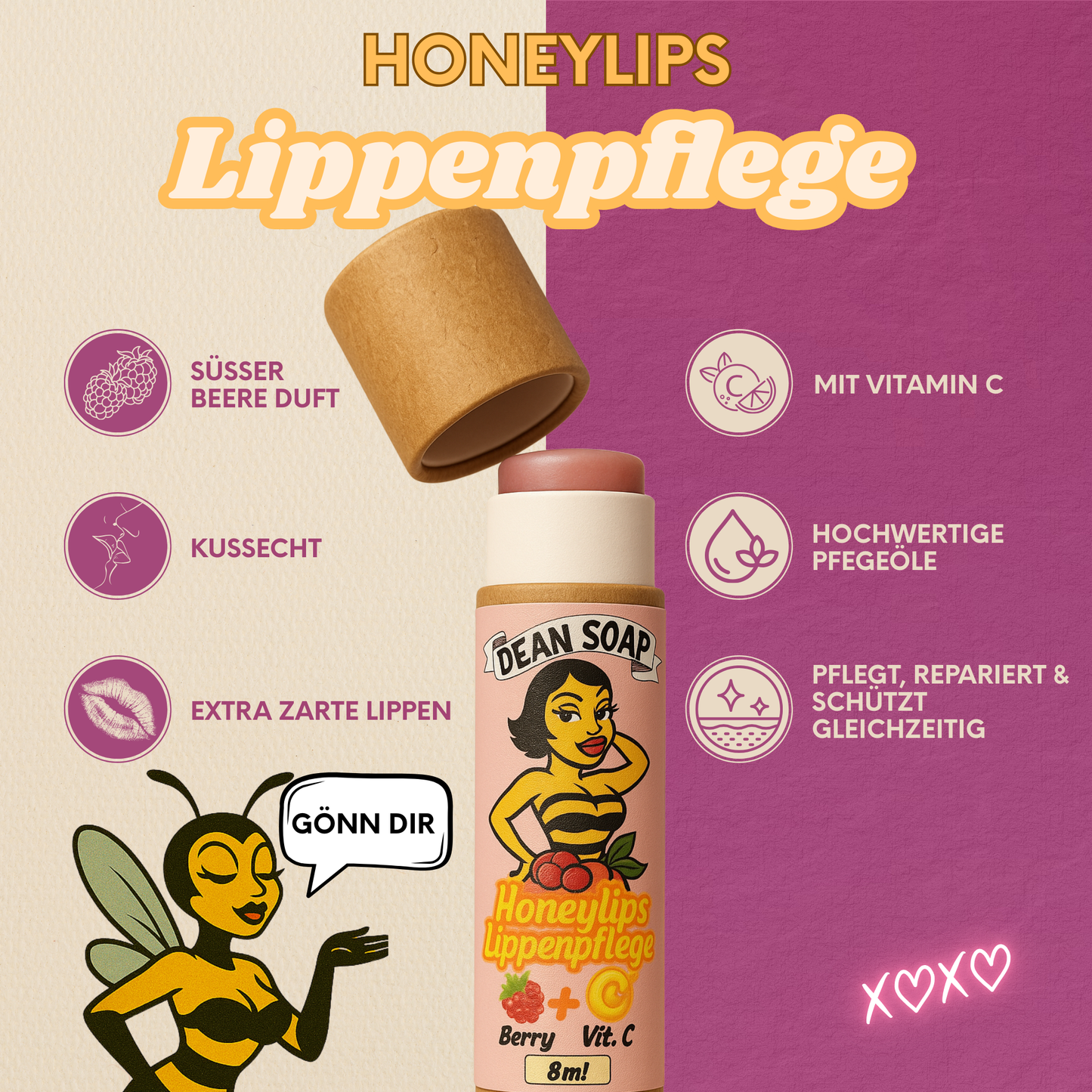 HoneyLips Berry – Beerige Lippenpflege