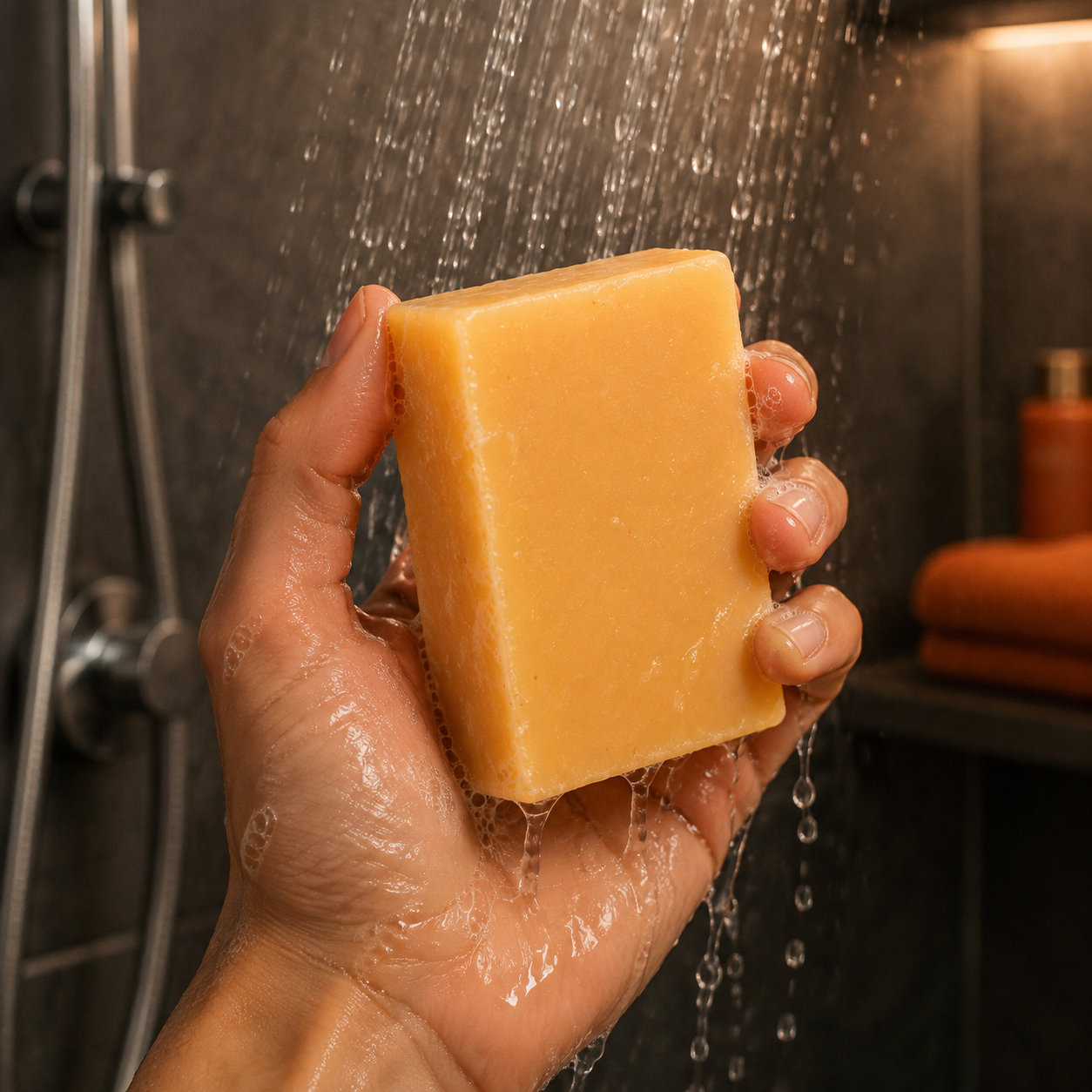 Orange & Sanddorn – Duschseife mit Bio-Mandelöl