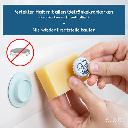 Soapi – Magnetischer Seifenhalter aus Recyclingmaterial
