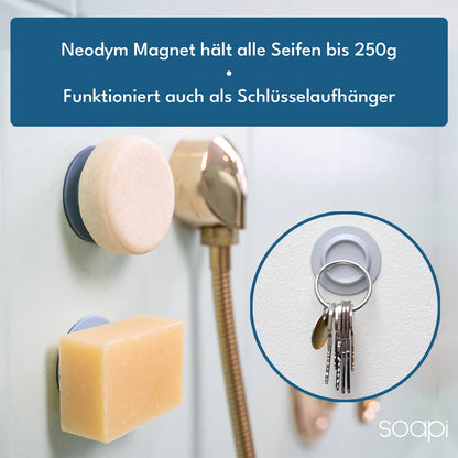 Soapi – Magnetischer Seifenhalter aus Recyclingmaterial