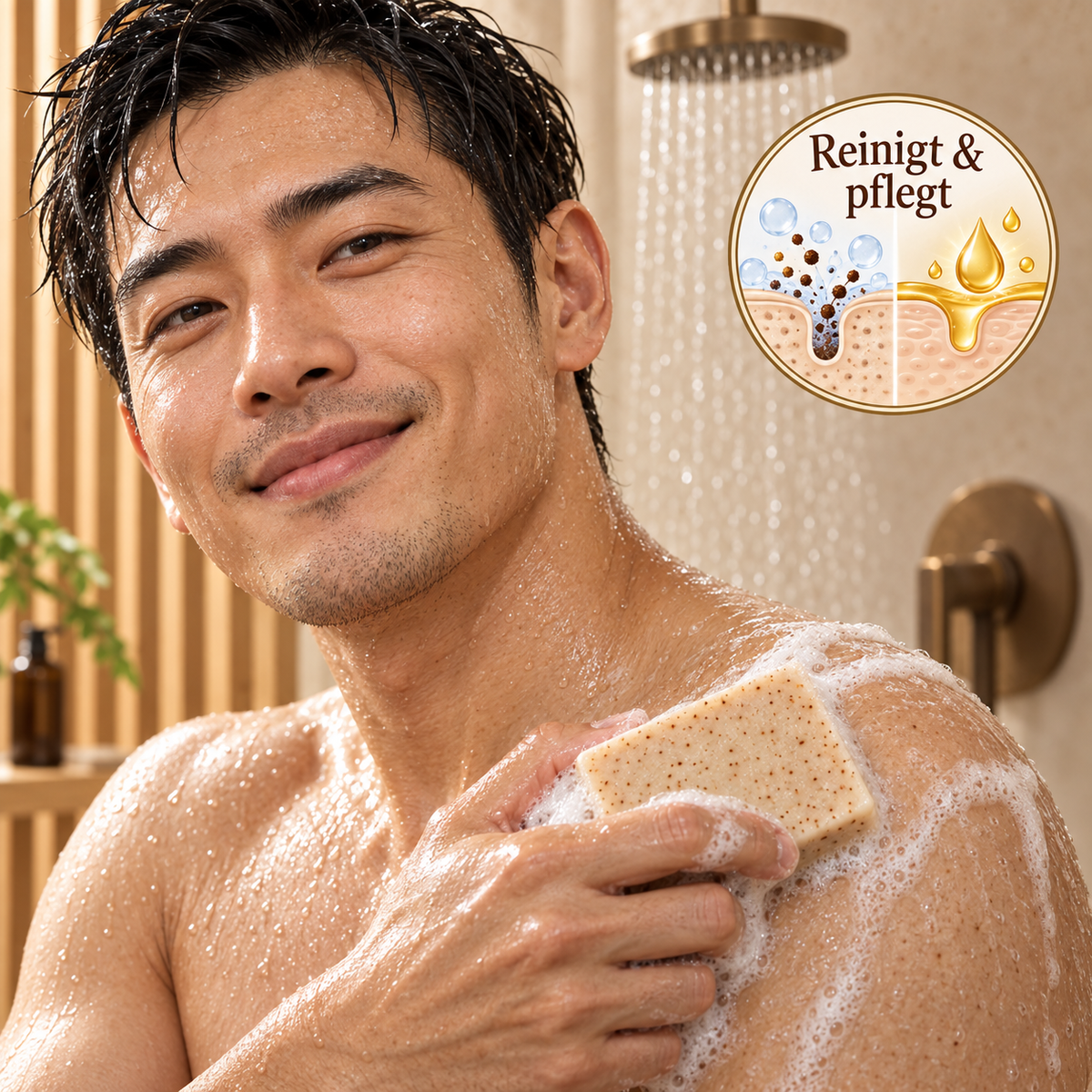 Magic Marzi-Pan – Duschseife mit Marzipanduft & Kaffeepeeling