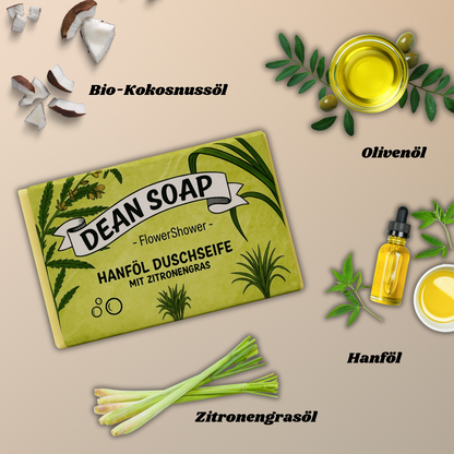 Hanföl Duschseife