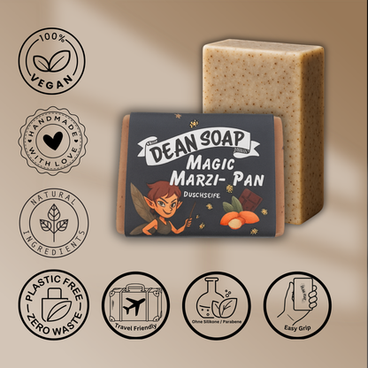Magic Marzi-Pan – Duschseife mit Marzipanduft & Kaffeepeeling
