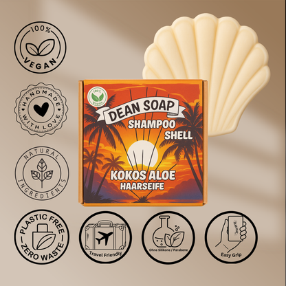 Shampoo Shell – Festes Shampoo mit Aloe & Kokosduft