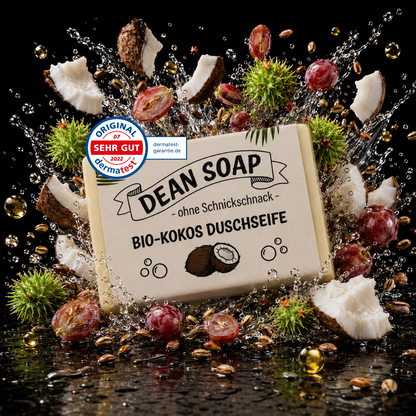 Bio-Kokos – Duftfreie Duschseife mit 4 Zutaten