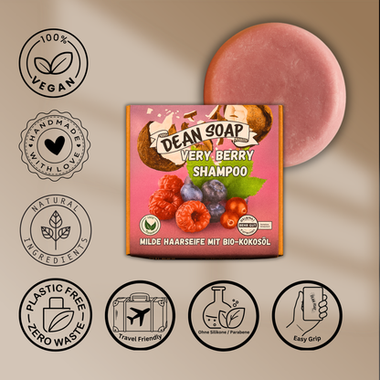 Very Berry – Festes Shampoo mit Beerenduft