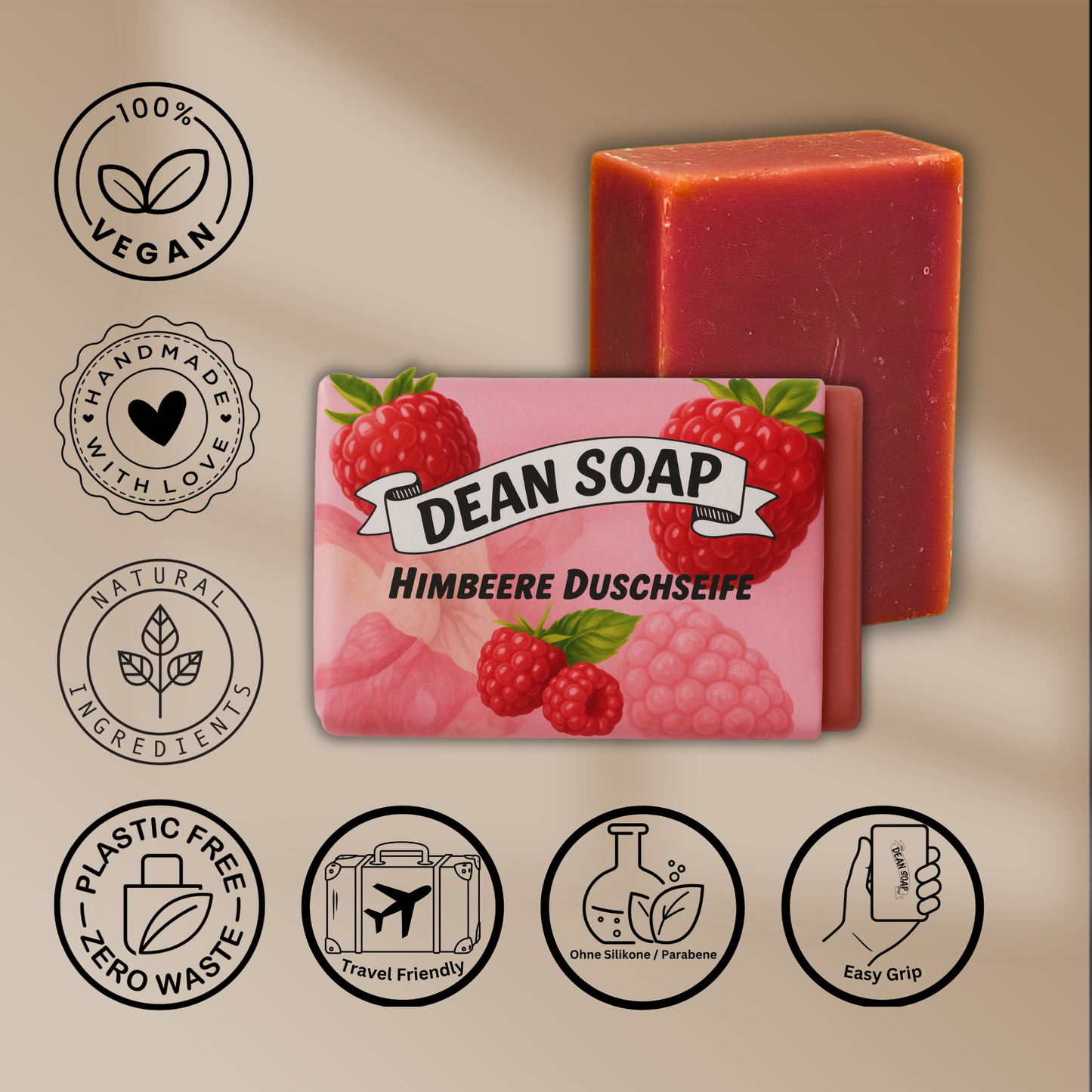 Himbeere Duschseife