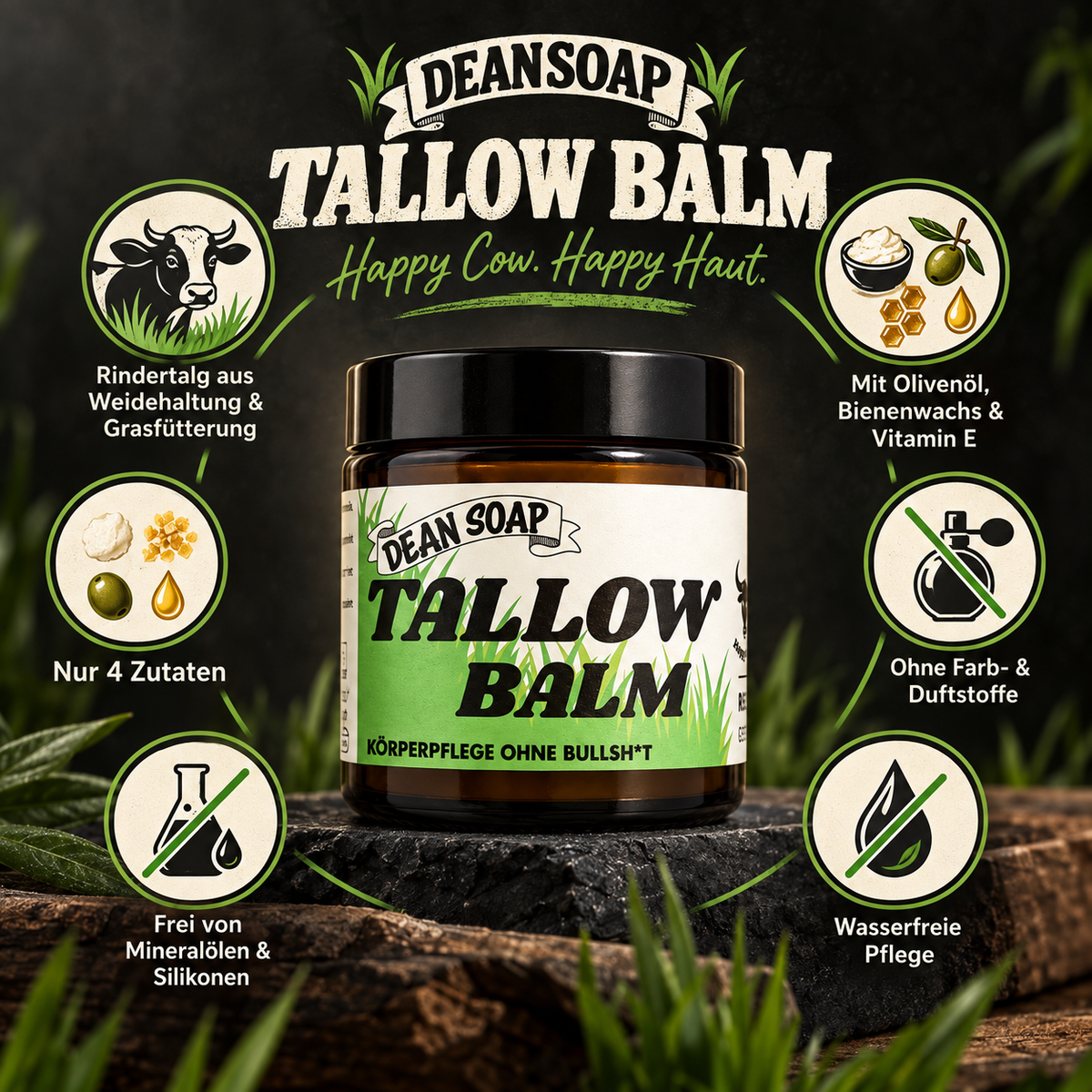 Tallow Balm – Reichhaltige Pflege mit 4 Zutaten