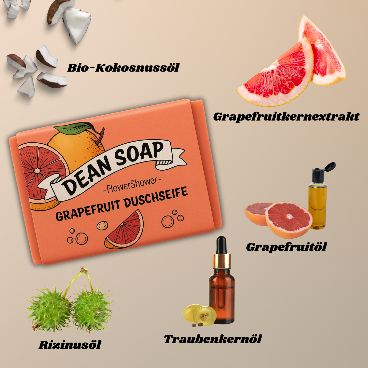 Grapefruit Duschseife