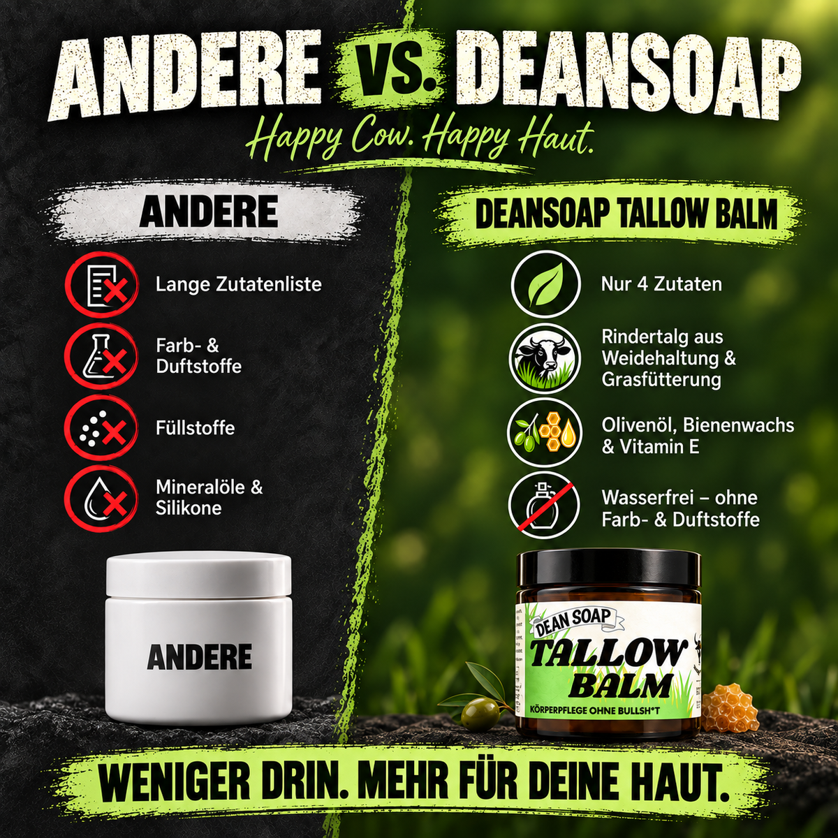 Tallow Balm – Reichhaltige Pflege mit 4 Zutaten