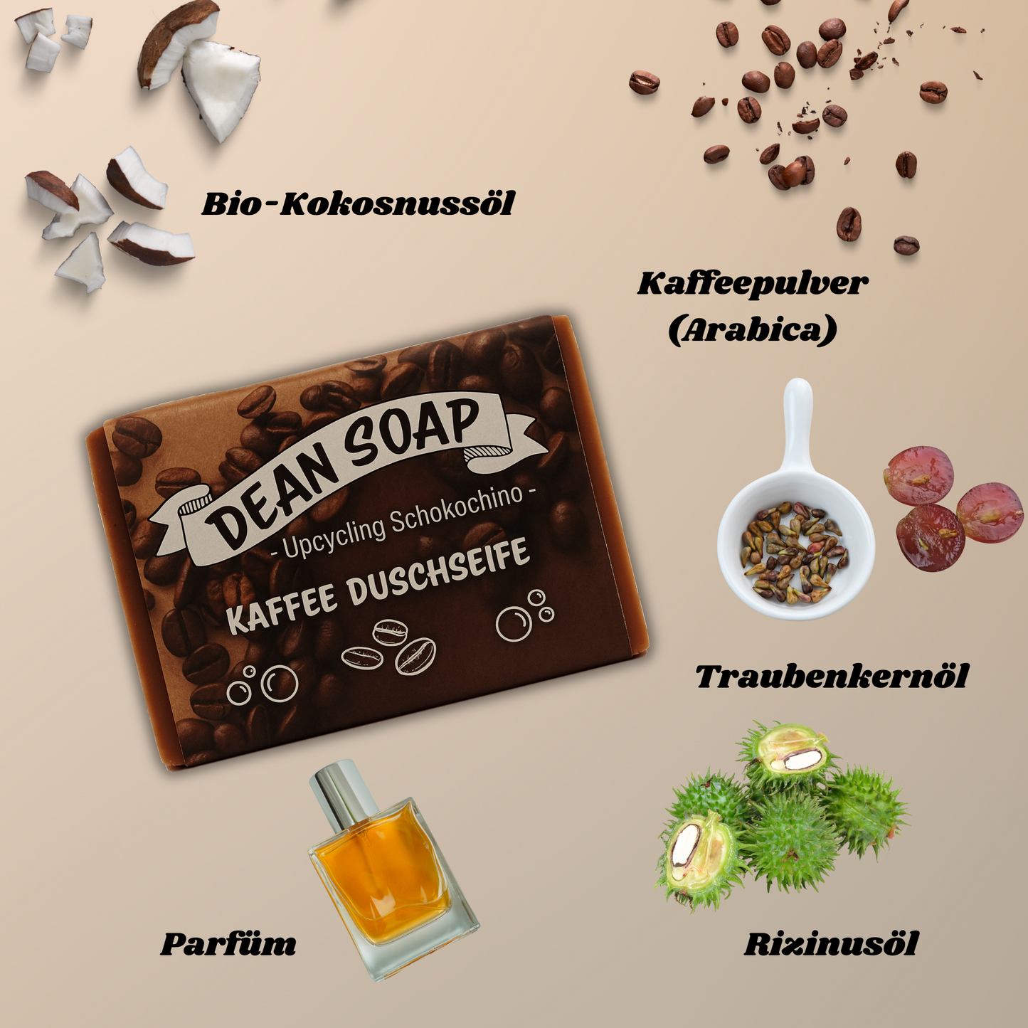 Kaffee Duschseife