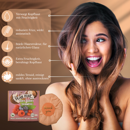 Very Berry – Festes Shampoo mit Beerenduft